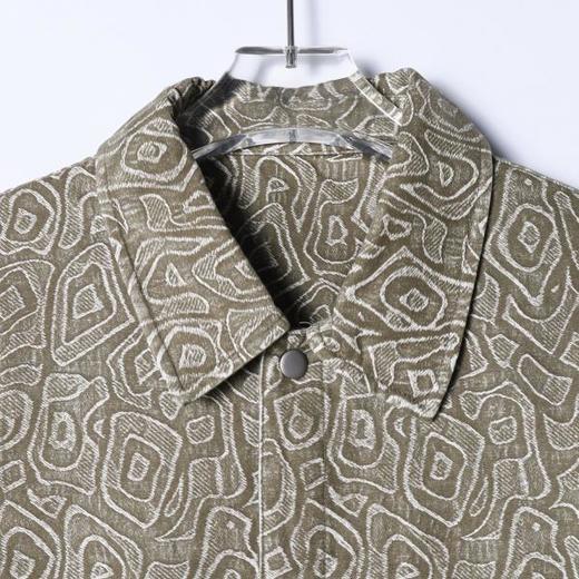 SDSA男装2026新款高贵轻奢时尚简约几何图案设计长袖衬衫百搭时尚 商品图1