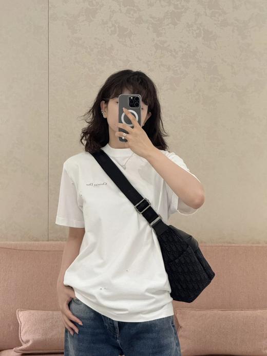 迪奥 25FW铃兰印花短袖T恤 男女同款 白色（DY） 商品图1