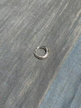 Rosa Maria 26SS SEI 小号/中号不规则手工银戒