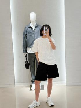 迪奥 25SS Oblique提花短袖T恤 男女同款 白色（DY）