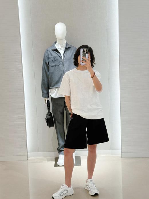 迪奥 25SS Oblique提花短袖T恤 男女同款 白色（DY） 商品图0