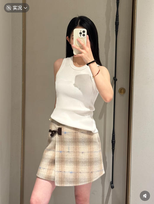 罗意威 新款 螺纹刺绣背心 白色（MM） 商品图2