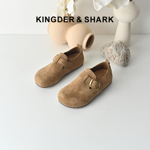 经典鲨2026年春季专柜新品一脚蹬舒适软底通勤勃肯鞋单鞋女KW390-617011 商品图0