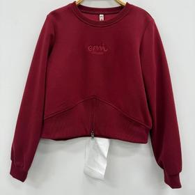 NC圆领下摆拉链式开叉长袖卫衣50902（红）冬季954010460321