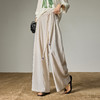 初语休闲裤女2026新款交叉系带设计波西米亚风松弛感大阔腿裤 商品缩略图2