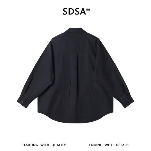 SDSA男装2026新款高贵轻奢多拉链口袋衬衫宽松设计感小众长袖衬衣 商品图4
