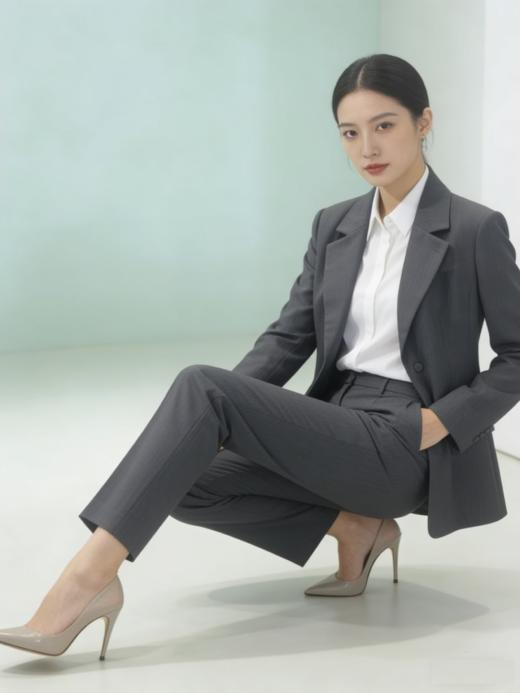 G2000女装SS26商场新款【BLACK】【棉羊毛混纺/可机洗】修身西装外套61914013 商品图2