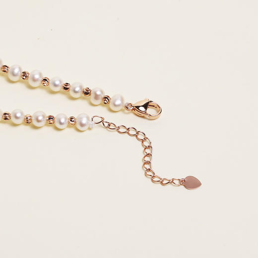 珍珠手链-白珠【4.6-5.2mm】编号300013 商品图1