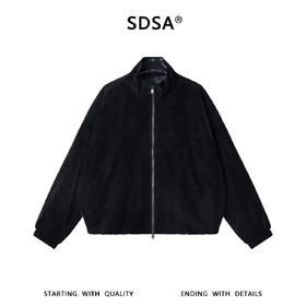 SDSA男装2026新款高贵轻奢时尚亲肤拉链立领夹克外套纯色时尚简约