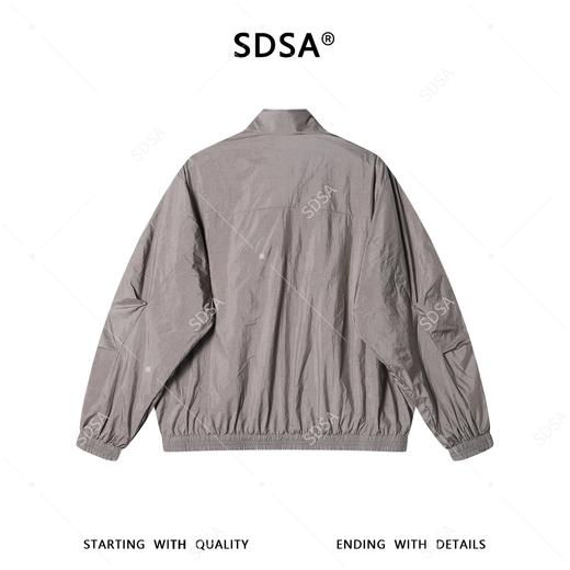 SDSA男装2026新款高贵轻奢简约纯色拉链立领夹克外套拉链口袋百搭 商品图4