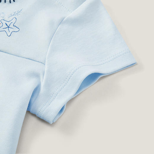 英氏女宝短蛤衣夏季新品短袖女童连体衣爬服短哈衣YRHBJ2P362A 商品图2