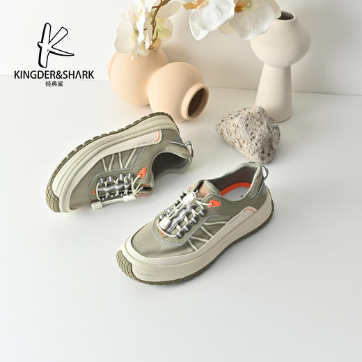 经典鲨2026年春季专柜新品韩版男士舒适透气运动休闲鞋KW365-613021 商品图3