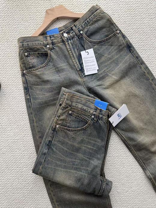 【ss1】男子同步系列重工水洗阔腿牛仔长裤！！ 商品图2