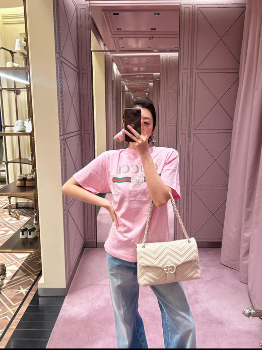 古驰 26春夏春夏新款 半袖 粉色（MM） 商品图0