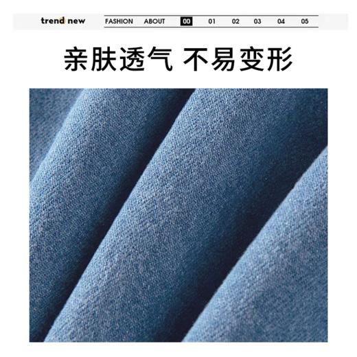 【情侣水洗牛仔衬衫外套】 宽松落肩 微阔直筒剪裁 藏肉显瘦不紧绷 商品图4