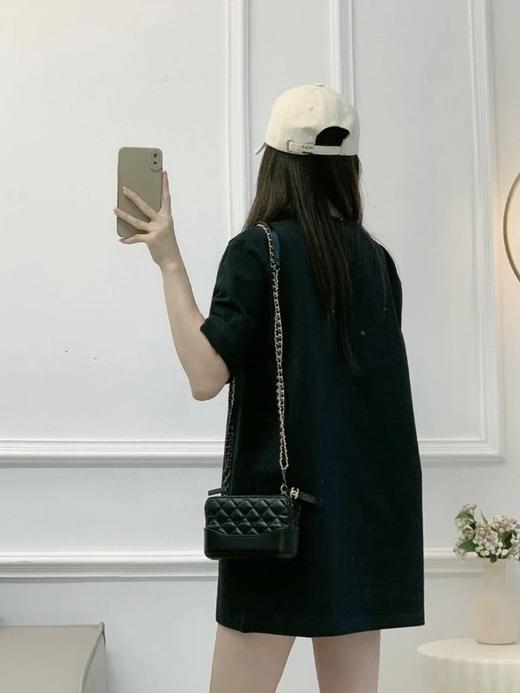 迪奥 25SS 胸前经典立体刺绣短袖T恤 男女同款 黑色（DY） 商品图6