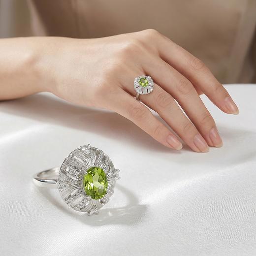 【绿宝石专场】8号 绿宝石戒指 库存8 配饰925银 商品图0