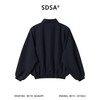 SDSA男装2026新款高贵轻奢韩版双面撞色褶皱肌理立领夹克百搭宽松 商品缩略图4