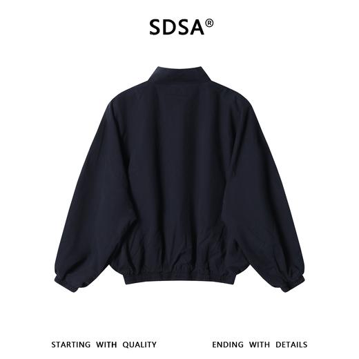 SDSA男装2026新款高贵轻奢韩版双面撞色褶皱肌理立领夹克百搭宽松 商品图4