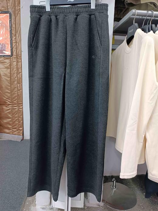 XY/贵人鸟韩系刺绣松紧腰高腰显瘦直筒运动裤男针织保暖单裤  深花灰色 商品图0