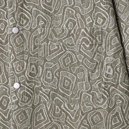 SDSA男装2026新款高贵轻奢时尚简约几何图案设计长袖衬衫百搭时尚 商品图2