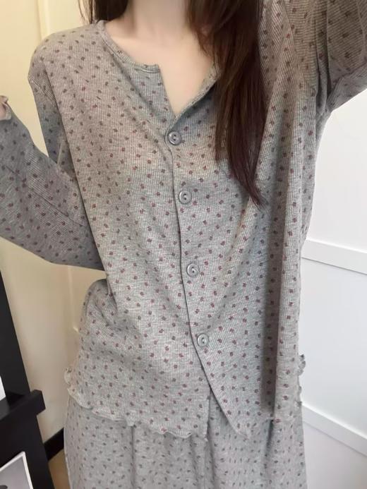YW买手优选韩版碎花睡衣女长袖家居服可爱外穿套装170545919 商品图1