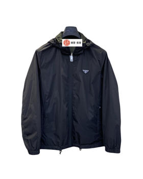 男款双面穿隐藏帽外套he020