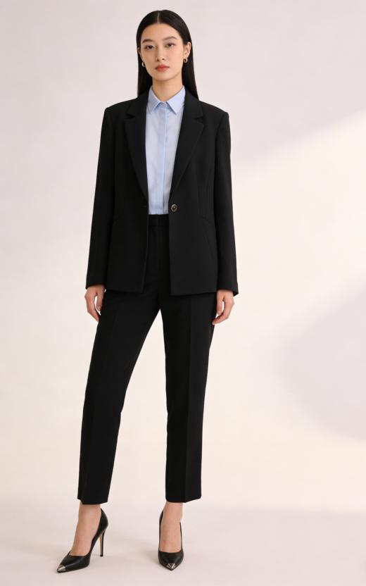 G2000女装SS26商场新款【凉感/防紫外线/可机洗/配胸针】通勤西装外套61211013 商品图2