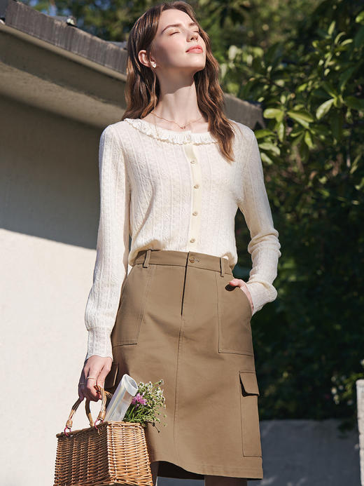 【百图lulu定制】【口袋裙】工装风 大口袋 帅气迷人 直筒半身裙 商品图6