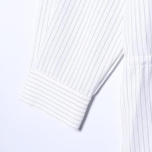 SDSA男装2026新款高贵轻奢简约百搭竖纹拉链立领衬衫气质休闲衬衣 商品图3