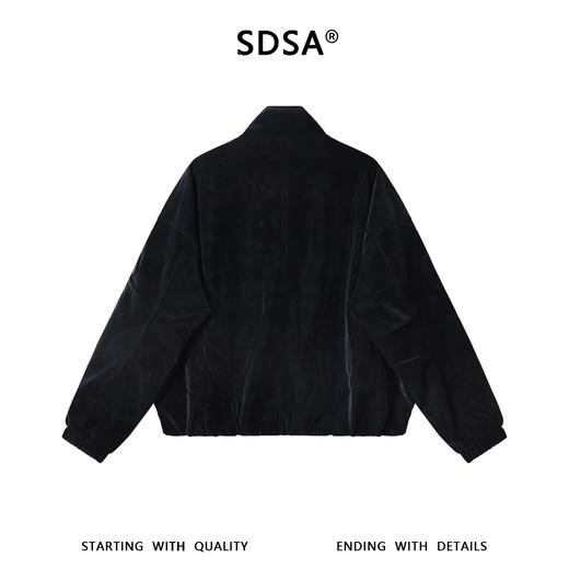 SDSA男装2026新款高贵轻奢时尚亲肤拉链立领夹克外套纯色时尚简约 商品图4