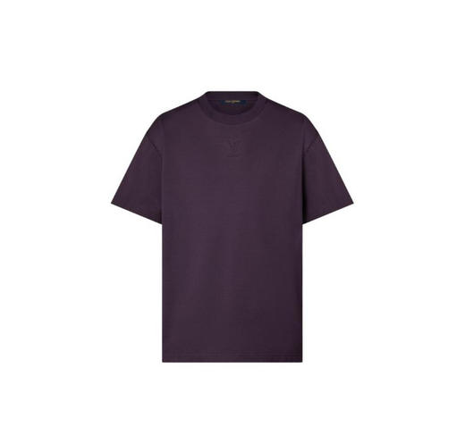 L-T （男装）紫色压纹T恤 商品图0