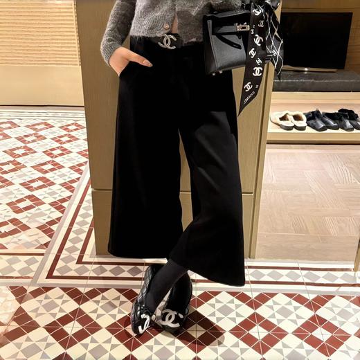 【八分毛呢阔腿裤的魅力！柔软厚实】质感显腿长毛呢西装裤 高腰收腹 柔软厚实 包容多种腿型 显瘦显高 MWX 商品图4