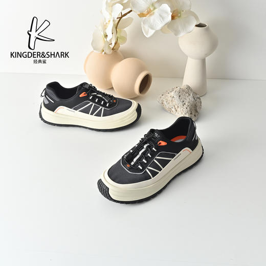 经典鲨2026年春季专柜新品韩版男士舒适透气运动休闲鞋KW365-613021 商品图0