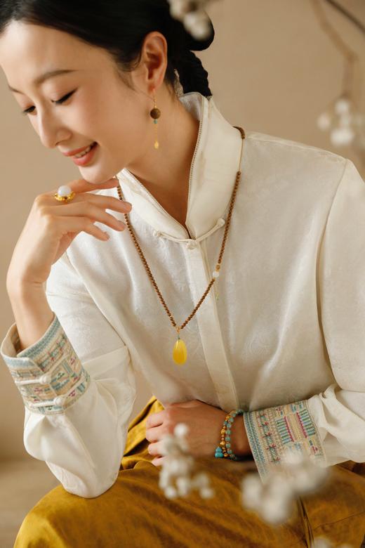 春夏新款沉香、老山檀、和田玉、南红系列首饰专场！新中式国风美学穿搭配饰分享！细腻温润 清雅动人，自带幽香，花花团du家定制，与介面新中式搭配 尽显东方女性优雅浪漫 商品图8