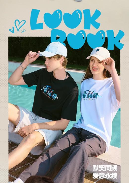 斐乐潮牌夏新款凉感宽松男女T恤短袖上衣情侣款 商品图3