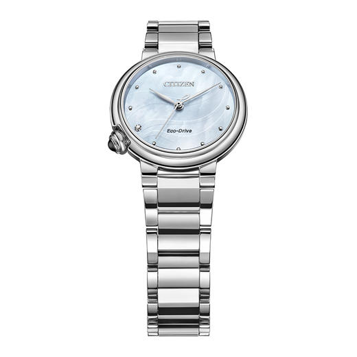 西铁城日本官方正品天然贝母表盘时尚光动能女表EM0910-80D 商品图3