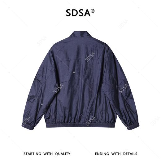 SDSA男装2026新款高贵轻奢简约纯色拉链立领夹克外套拉链口袋百搭 商品图4