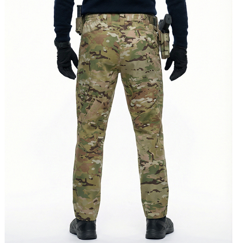 鹰爪 隐韧 全地形原品MC橘纹战术通勤裤