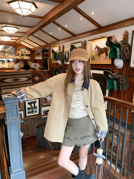 <曾小咸推荐>现货秒杀 ！微信超特价！美拉德风风衣外套 日常289.99 立减140 秒杀149.99！！ 商品图4