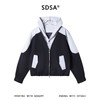 SDSA男装2026新款高贵轻奢韩版拼接假两件连帽夹克外套百搭宽松 商品缩略图0