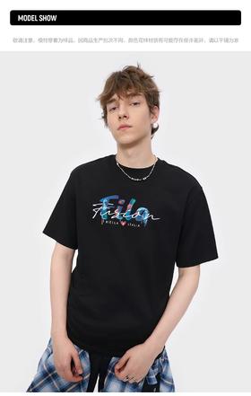 斐乐潮牌夏新款凉感宽松男女T恤短袖上衣情侣款