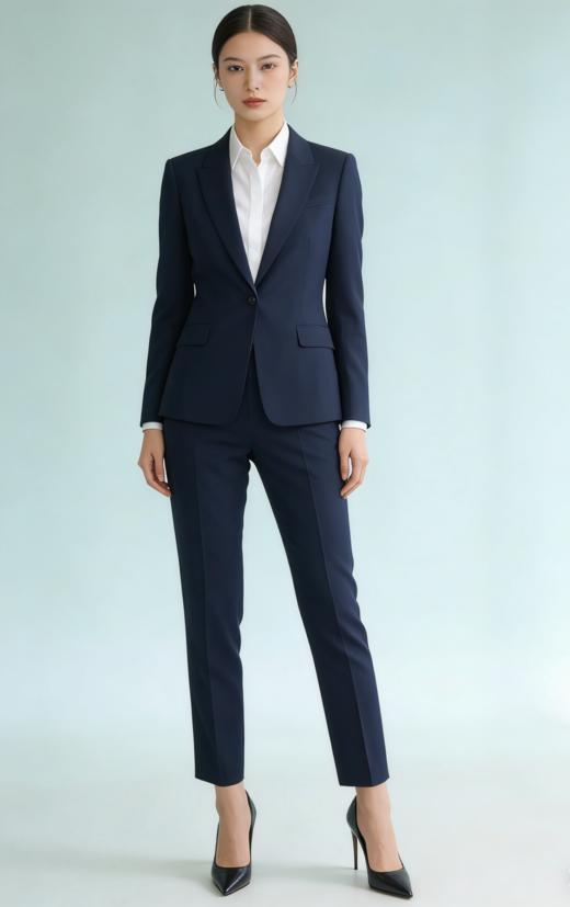 G2000女装SS26商场新款【多面弹/防紫外线/可机洗】烟管裤西裤61251026 商品图2