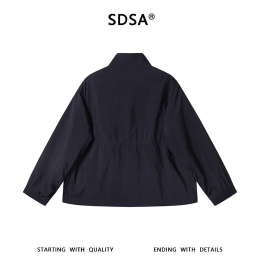 SDSA男装2026新款高贵轻奢韩版简约纯色大口袋立领夹克外套百搭 商品图4