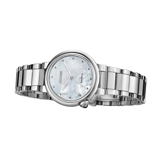 西铁城日本官方正品天然贝母表盘时尚光动能女表EM0910-80D 商品图5