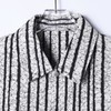 SDSA男装2026新款高贵轻奢美式复古条纹衬衫夹克肌理感宽松外套 商品缩略图1