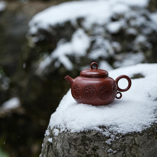 龙德堂陶艺 汤宣武《百福》原矿大红袍 200 cc 库存请咨询客服 商品图2