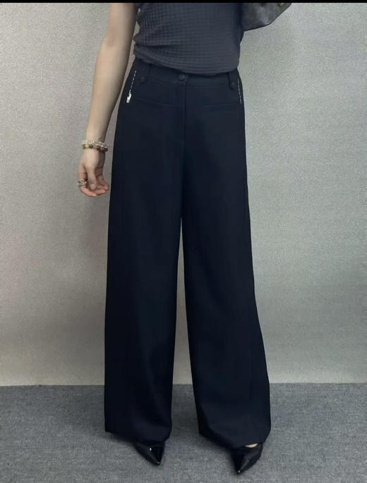 原单小拉夫刺绣阔腿直筒裤（后腰有松紧腰） 商品图3