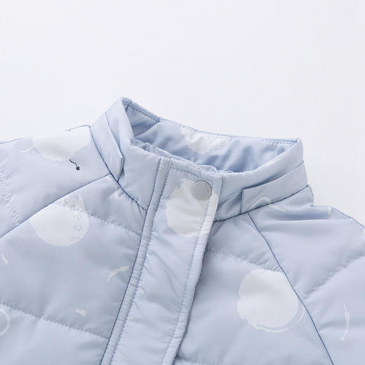 英氏童装棉服夹棉外套女宝宝可拆帽加厚棉袄YRWGJ42335A 商品图3