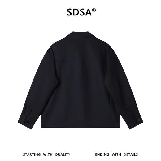 SDSA男装2026新款高贵轻奢美式复古纯色工装夹克外套百搭简约外套 商品图4